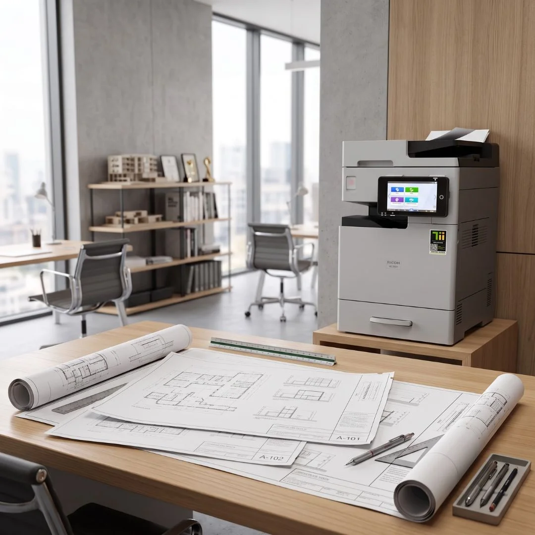 planos impresos con la impresora ricoh im 370 f